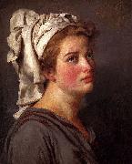 Jacques-Louis David Louis David Portrait Of A Young Woman In A Turban oil